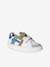 Leren sneakers met klittenband ecru+veel blauw+veel wit - vertbaudet enfant 