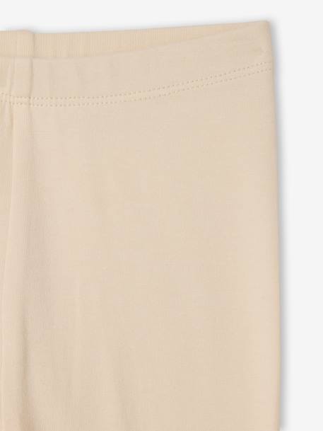 Set van 2 lange baby-leggings meisje pecannoot+SET MARINEGRIJS - vertbaudet enfant 