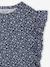 T-shirt manches courtes fille volants marine+vert sauge - vertbaudet enfant 