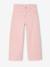 Pantalon large fille poches cœur jaune pâle+rose poudré - vertbaudet enfant 