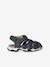 Sandales garçon cuir scratch lot bleu - vertbaudet enfant 