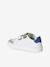 Baskets enfant garçon cuir à scratchs écru+lot blanc+lot bleu - vertbaudet enfant 