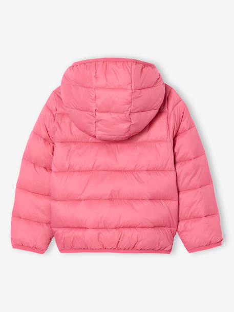 Doudoune fille légère à capuche lilas+marine+prune+rose+vert de gris - vertbaudet enfant 