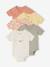 Lot 5 bodies manches courtes fleuris rose - vertbaudet enfant 
