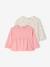 Lot 2 T-shirts manches longues bébé rose - vertbaudet enfant 