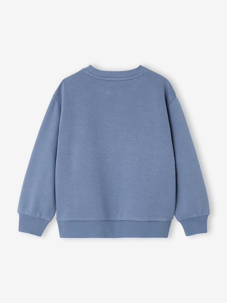Sweater met ronde hals surf chambrayblauw+ecru - vertbaudet enfant 