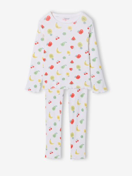Lot pyjamas fille fruits écru - vertbaudet enfant 