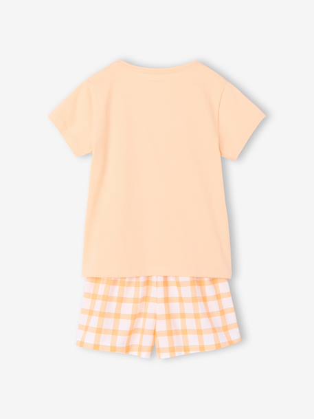 Set van 2 pyjamashorts voor meisjes van katoen lichtgeel - vertbaudet enfant 