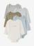 Lot 5 bodies manches longue Dinosaures kaki - vertbaudet enfant 