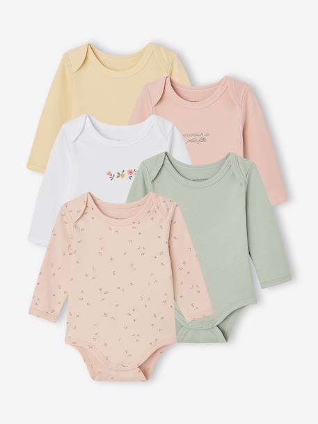 Bébé-Bodies manches longues bébé fleuris