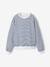 Sweat coupe large marine+marron+vanille - vertbaudet enfant 