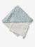 Cape de bain personnalisable et gant de toilette MARGUERITE bleu imprimé - vertbaudet enfant 