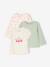 Lot de 3 t-shirts bébé fille manches longues écru+rayé rouge - vertbaudet enfant 