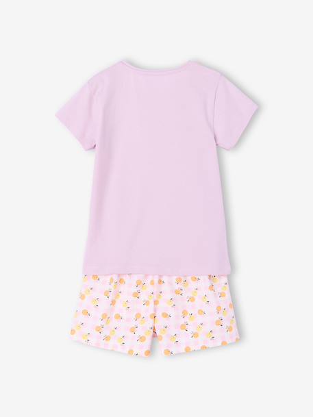 Set van 2 pyjamashorts voor meisjes van katoen lichtgeel - vertbaudet enfant 