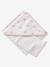 Cape de bain personnalisable et gant de toilette NOEUDS blanc imprimé - vertbaudet enfant 