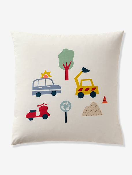 Parure Magicouette CIRCUIT VOITURE, avec coton recyclé blanc imprimé - vertbaudet enfant 