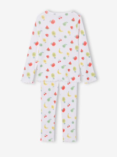 Lot pyjamas fille fruits écru - vertbaudet enfant 