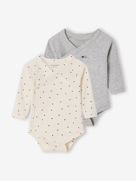 Bébé-Lot de 2 bodies bébé manches longues