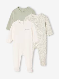 -Set van 3 pyjama's baby van biologisch katoen