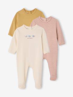 -Lot 3 pyjamas bébé en coton bio