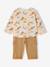 Ensemble bébé garçon T-shirt pantalon beige imprimé - vertbaudet enfant 