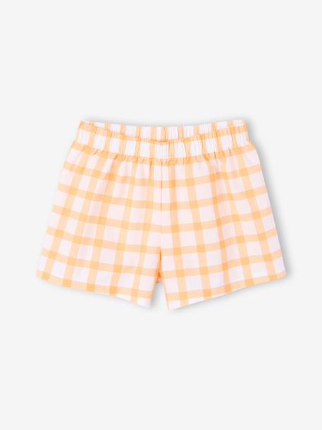 Set van 2 pyjamashorts voor meisjes van katoen lichtgeel - vertbaudet enfant 