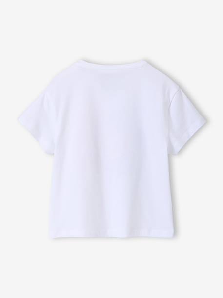 T-shirt manches courtes fille Snoopy blanc - vertbaudet enfant 