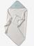 Cape de bain personnalisable et gant de toilette MARGUERITE bleu imprimé - vertbaudet enfant 