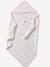 Cape de bain personnalisable et gant de toilette NOEUDS blanc imprimé - vertbaudet enfant 