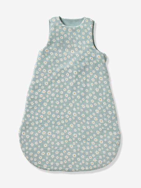 Gigoteuse été personnalisable MARGUERITE en gaze de coton bleu imprimé - vertbaudet enfant 