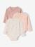 Set van 3 body's newborn met lange mouwen rozenhout - vertbaudet enfant 