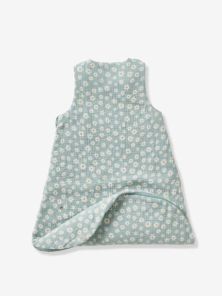 Gigoteuse été personnalisable MARGUERITE en gaze de coton bleu imprimé - vertbaudet enfant 