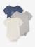 Lot 3 bodies évolutif garçon manches courtes gris chiné - vertbaudet enfant 