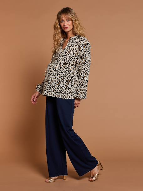 Chemise grossesse à motif léopard écru - vertbaudet enfant 