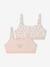 Lot 2 brassières coton bio rose - vertbaudet enfant 