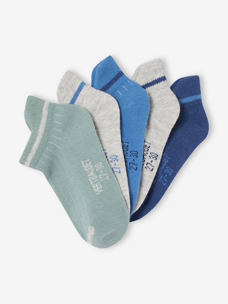 Lot 5 socquettes gris chiné - vertbaudet enfant 
