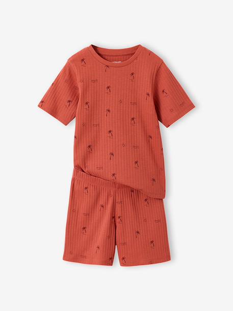 Set van 2 pyjama short voor jongens jeansblauw - vertbaudet enfant 