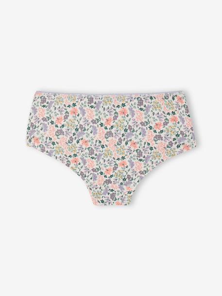 Lot de 5 shorties fille vert sauge - vertbaudet enfant 