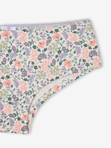 Set van 5 shorties voor meisjes saliegroen - vertbaudet enfant 
