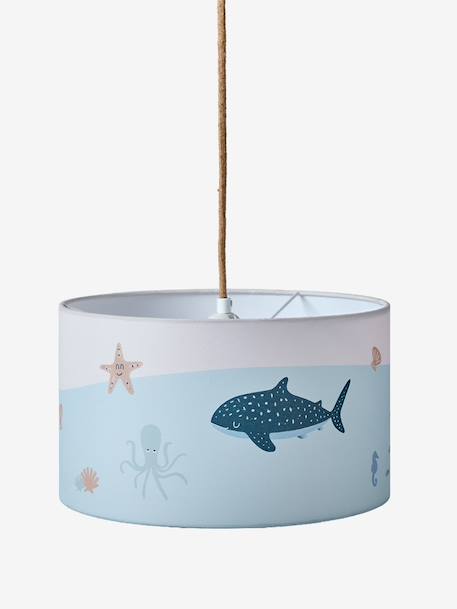 Abat-jour animaux marins bleu imprimé - vertbaudet enfant 
