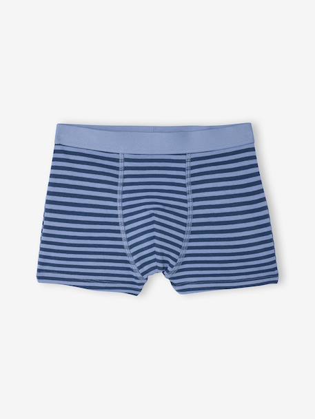 Set boxershorts voor jongens met graafmachine oceaanblauw - vertbaudet enfant 