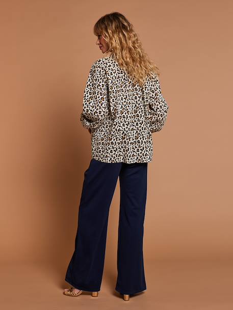 Chemise grossesse à motif léopard écru - vertbaudet enfant 