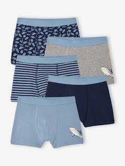 -Lot 5 boxers garçon requin