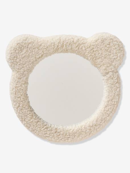 Miroir ourson en bouclette écru - vertbaudet enfant 