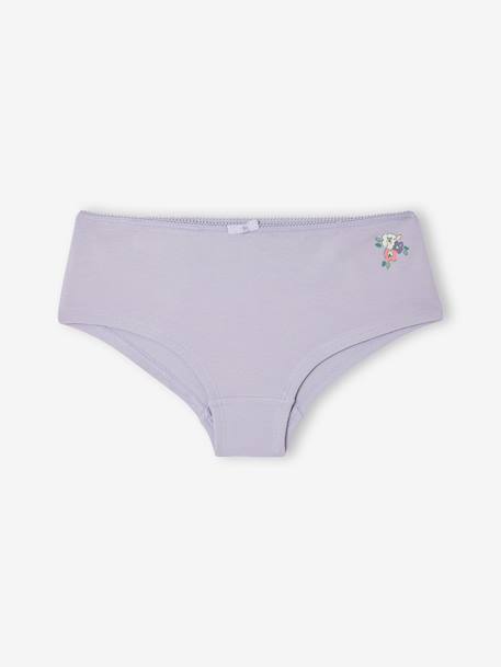 Set van 5 shorties voor meisjes saliegroen - vertbaudet enfant 