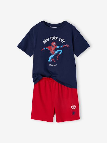 Pyjashort garçon Spiderman New york city rouge - vertbaudet enfant 