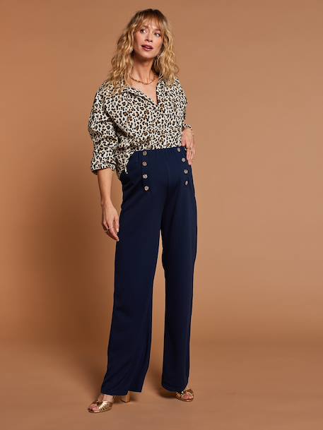 Chemise grossesse à motif léopard écru - vertbaudet enfant 