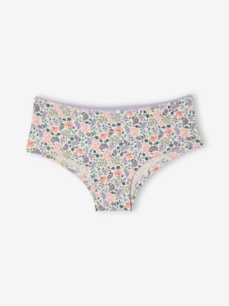 Set van 5 shorties voor meisjes saliegroen - vertbaudet enfant 