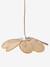 Abat-jour pour suspension fleur en bambou tressé beige - vertbaudet enfant 