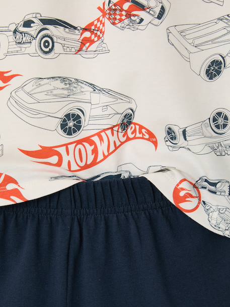 Pyjashort jongen HOT WHEELS ecru - vertbaudet enfant 